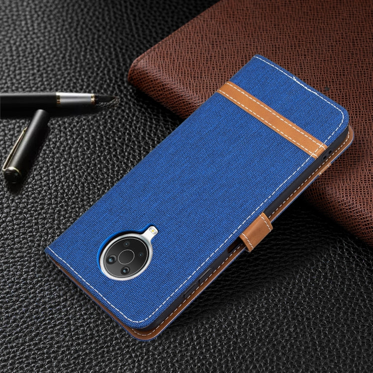 Color Matching Denim Texture Horizontal Flip Leather Case with Holder & Card Slots & Wallet & Lanyard, For Nokia G20 / G10, For Nokia 1.4