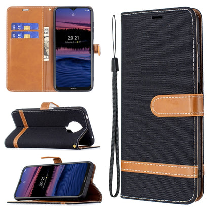 Color Matching Denim Texture Horizontal Flip Leather Case with Holder & Card Slots & Wallet & Lanyard, For Nokia G20 / G10, For Nokia 1.4