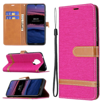 Color Matching Denim Texture Horizontal Flip Leather Case with Holder & Card Slots & Wallet & Lanyard, For Nokia G20 / G10, For Nokia 1.4