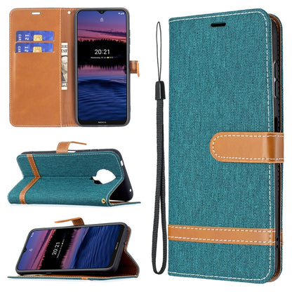 Color Matching Denim Texture Horizontal Flip Leather Case with Holder & Card Slots & Wallet & Lanyard, For Nokia G20 / G10, For Nokia 1.4