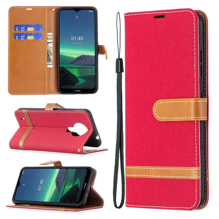 Color Matching Denim Texture Horizontal Flip Leather Case with Holder & Card Slots & Wallet & Lanyard, For Nokia G20 / G10, For Nokia 1.4