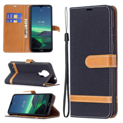 Color Matching Denim Texture Horizontal Flip Leather Case with Holder & Card Slots & Wallet & Lanyard, For Nokia G20 / G10, For Nokia 1.4