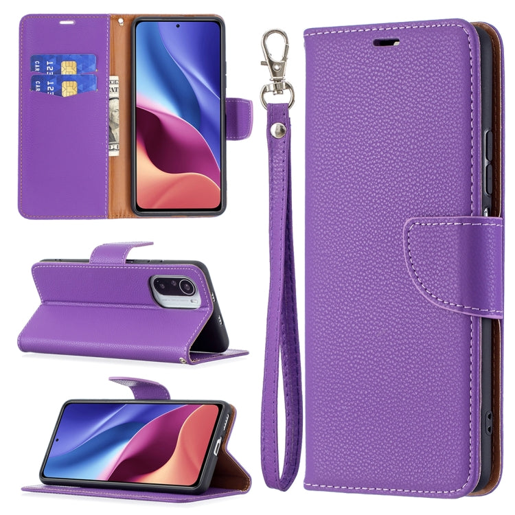 Litchi Texture Pure Color Horizontal Flip Leather Case with Holder & Card Slots & Wallet & Lanyard, For Xiaomi Redmi K40 /K40 Pro