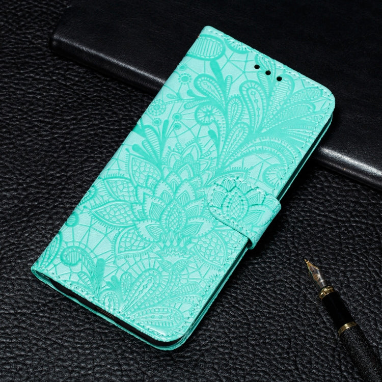 Lace Flower Embossing Pattern Horizontal Flip Leather Case with Holder & Card Slots & Wallet & Photo Frame, For Samsung Galaxy A22 4G, For Samsung Galaxy A22 5G, For Samsung Galaxy A82 5G, For Samsung Galaxy S21 FE