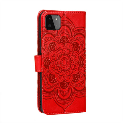 Sun Mandala Embossing Pattern Horizontal Flip PU Leather Case with Holder & Card Slots & Wallet & Lanyard, For Samsung Galaxy A22 5G, For Samsung Galaxy A22 4G, For Samsung Galaxy A82 5G