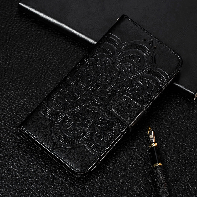 Sun Mandala Embossing Pattern Horizontal Flip PU Leather Case with Holder & Card Slots & Wallet & Lanyard, For Samsung Galaxy A22 5G, For Samsung Galaxy A22 4G, For Samsung Galaxy A82 5G