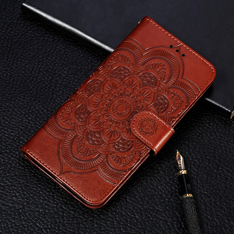 Sun Mandala Embossing Pattern Horizontal Flip PU Leather Case with Holder & Card Slots & Wallet & Lanyard, For Samsung Galaxy A22 5G, For Samsung Galaxy A22 4G, For Samsung Galaxy A82 5G