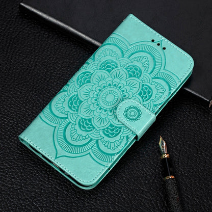 Sun Mandala Embossing Pattern Horizontal Flip PU Leather Case with Holder & Card Slots & Wallet & Lanyard, For Samsung Galaxy A22 5G, For Samsung Galaxy A22 4G, For Samsung Galaxy A82 5G