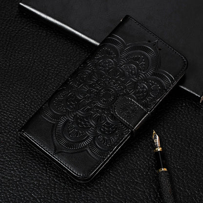 Sun Mandala Embossing Pattern Horizontal Flip PU Leather Case with Holder & Card Slots & Wallet & Lanyard, For Samsung Galaxy A22 5G, For Samsung Galaxy A22 4G, For Samsung Galaxy A82 5G