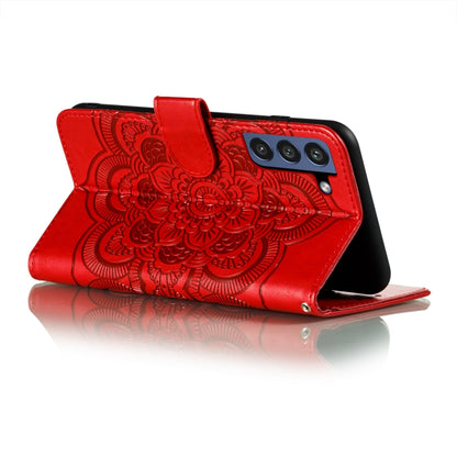 Sun Mandala Embossing Pattern Horizontal Flip PU Leather Case with Holder & Card Slots & Wallet & Lanyard, For Samsung Galaxy S21 FE, For Xiaomi Mi 11 Ultra