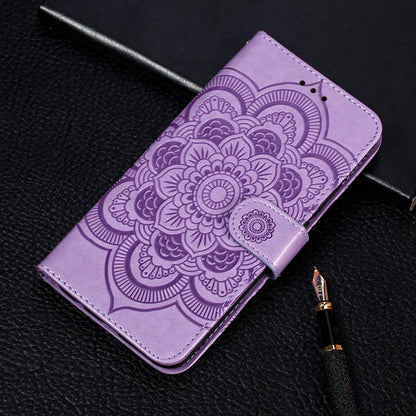 Sun Mandala Embossing Pattern Horizontal Flip PU Leather Case with Holder & Card Slots & Wallet & Lanyard, For Samsung Galaxy S21 FE, For Xiaomi Mi 11 Ultra