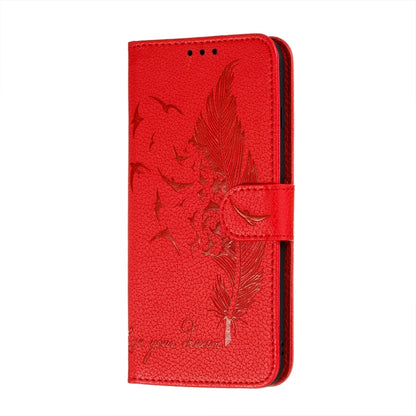 Litchi Texture Feather Embossing Pattern Horizontal Flip Leather Case with Holder & Card Slots & Wallet & Photo Frame & Lanyard, For Samsung Galaxy A22 4G, For Samsung Galaxy A22 5G, For Samsung Galaxy A82 5G, For Samsung Galaxy S21 FE                 ...