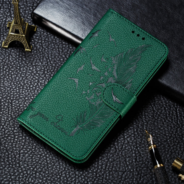Litchi Texture Feather Embossing Pattern Horizontal Flip Leather Case with Holder & Card Slots & Wallet & Photo Frame & Lanyard, For Samsung Galaxy A22 4G, For Samsung Galaxy A22 5G, For Samsung Galaxy A82 5G, For Samsung Galaxy S21 FE                 ...