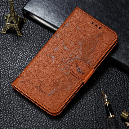 Litchi Texture Feather Embossing Pattern Horizontal Flip Leather Case with Holder & Card Slots & Wallet & Photo Frame & Lanyard, For Samsung Galaxy A22 4G, For Samsung Galaxy A22 5G, For Samsung Galaxy A82 5G, For Samsung Galaxy S21 FE                 ...