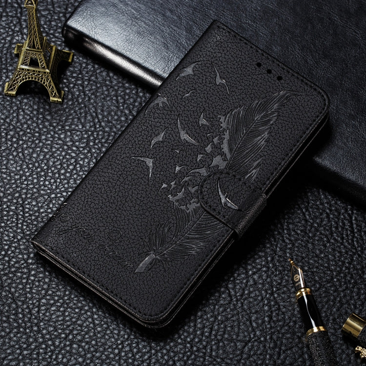 Litchi Texture Feather Embossing Pattern Horizontal Flip Leather Case with Holder & Card Slots & Wallet & Photo Frame & Lanyard, For Samsung Galaxy A22 4G, For Samsung Galaxy A22 5G, For Samsung Galaxy A82 5G, For Samsung Galaxy S21 FE                 ...