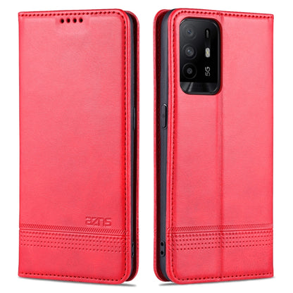 AZNS Magnetic Calf Texture Horizontal Flip Leather Case with Card Slots & Holder & Wallet, For OPPO A54 4G, For OPPO A94 5G, For OPPO A95 5G, For Xiaomi Mi 11 Lite