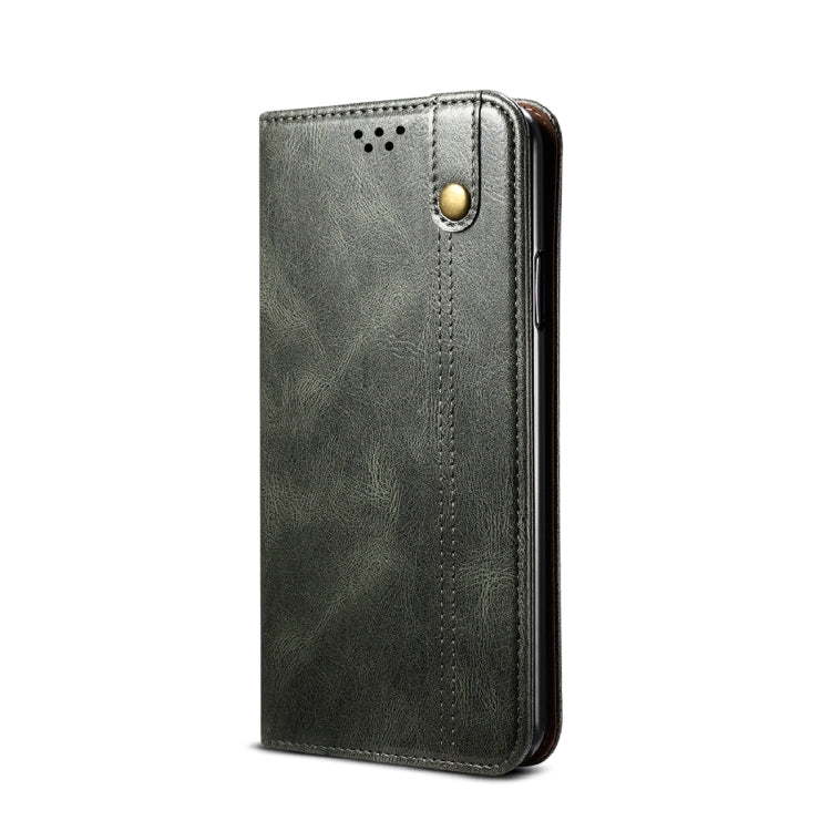 Simple Wax Crazy Horse Texture Horizontal Flip Leather Case with Card Slots & Wallet, For Xiaomi Mi 11, For Xiaomi Mi 11 Lite, For Xiaomi Mi 11 Pro, For Xiaomi Mi 11 Ultra