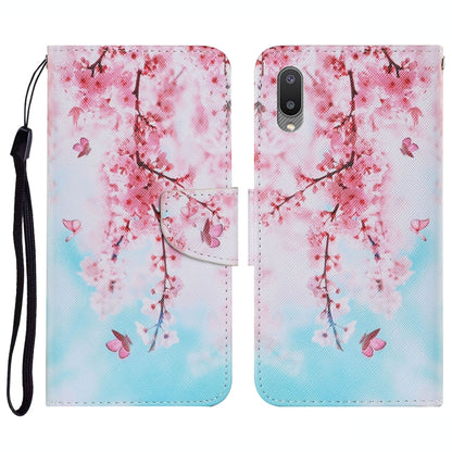 Coloured Drawing Pattern Horizontal Flip PU Leather Case with Holder & Card Slots & Wallet & Lanyard, For Samsung Galaxy A02