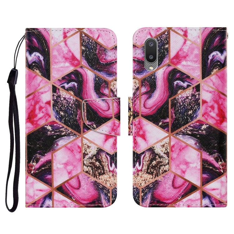 Coloured Drawing Pattern Horizontal Flip PU Leather Case with Holder & Card Slots & Wallet & Lanyard, For Samsung Galaxy A02