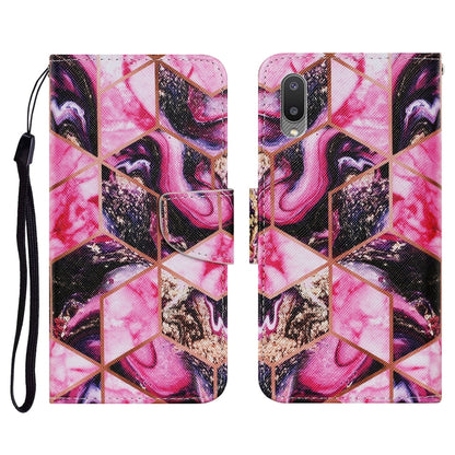 Coloured Drawing Pattern Horizontal Flip PU Leather Case with Holder & Card Slots & Wallet & Lanyard, For Samsung Galaxy A02