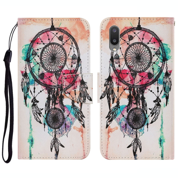 Coloured Drawing Pattern Horizontal Flip PU Leather Case with Holder & Card Slots & Wallet & Lanyard, For Samsung Galaxy A02