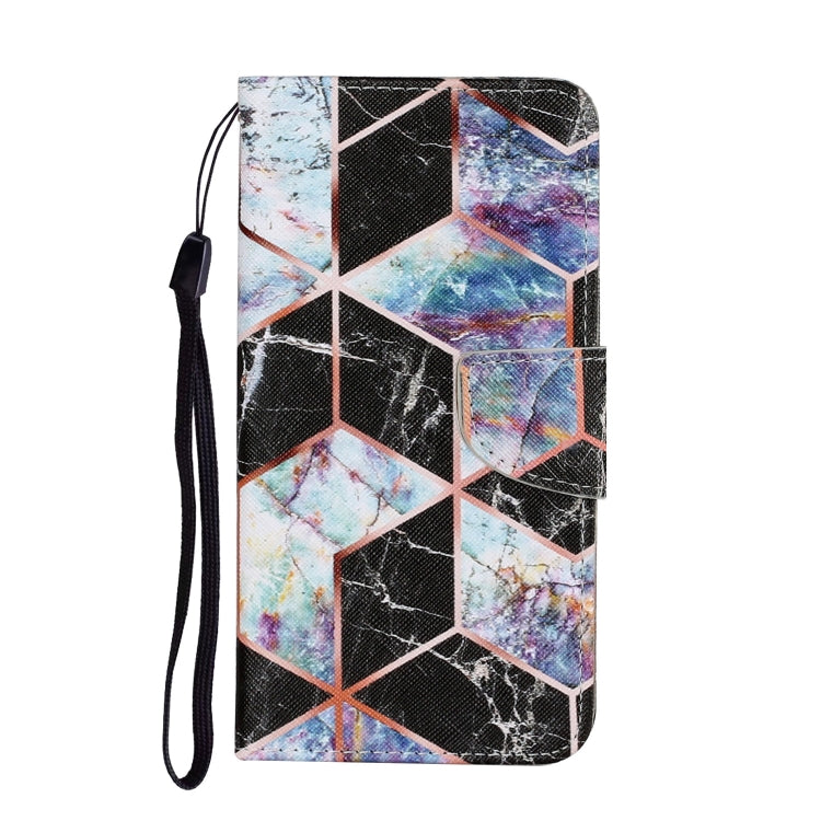 Coloured Drawing Pattern Horizontal Flip PU Leather Case with Holder & Card Slots & Wallet & Lanyard, For Samsung Galaxy A22 4G