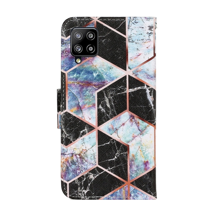 Coloured Drawing Pattern Horizontal Flip PU Leather Case with Holder & Card Slots & Wallet & Lanyard, For Samsung Galaxy A22 4G