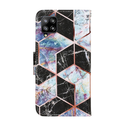Coloured Drawing Pattern Horizontal Flip PU Leather Case with Holder & Card Slots & Wallet & Lanyard, For Samsung Galaxy A22 4G