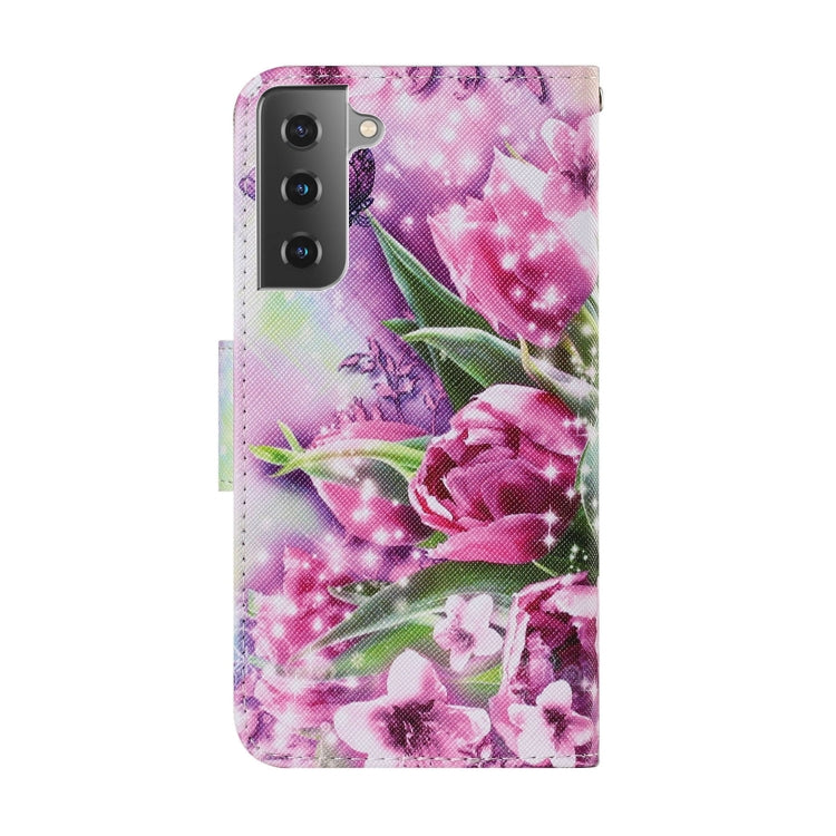 Coloured Drawing Pattern Horizontal Flip PU Leather Case with Holder & Card Slots & Wallet & Lanyard, For Samsung Galaxy S21 FE