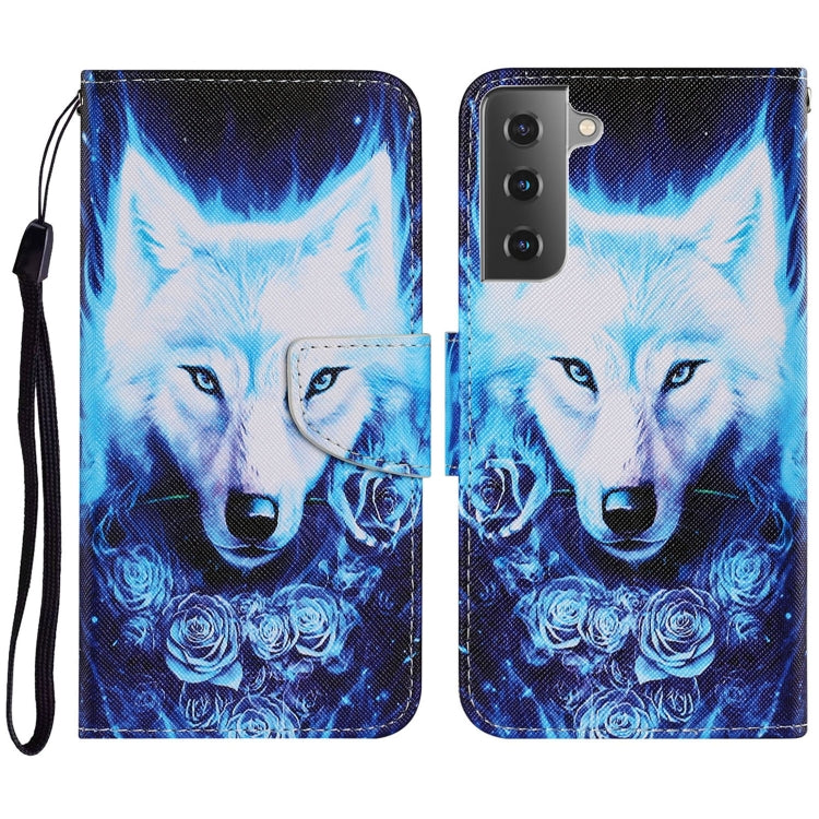 Coloured Drawing Pattern Horizontal Flip PU Leather Case with Holder & Card Slots & Wallet & Lanyard, For Samsung Galaxy S21 FE
