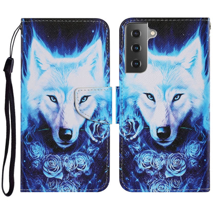 Coloured Drawing Pattern Horizontal Flip PU Leather Case with Holder & Card Slots & Wallet & Lanyard, For Samsung Galaxy S21 FE