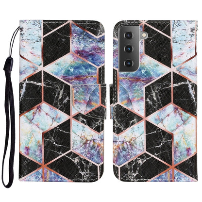 Coloured Drawing Pattern Horizontal Flip PU Leather Case with Holder & Card Slots & Wallet & Lanyard, For Samsung Galaxy S21 FE