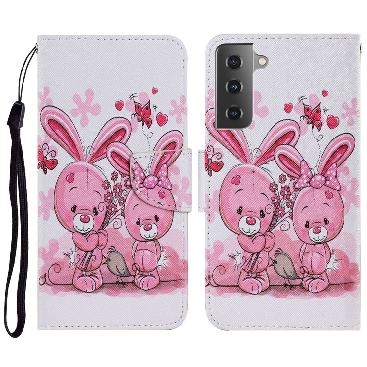 Coloured Drawing Pattern Horizontal Flip PU Leather Case with Holder & Card Slots & Wallet & Lanyard, For Samsung Galaxy S21 FE