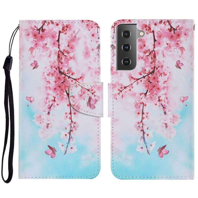 Coloured Drawing Pattern Horizontal Flip PU Leather Case with Holder & Card Slots & Wallet & Lanyard, For Samsung Galaxy S21 FE