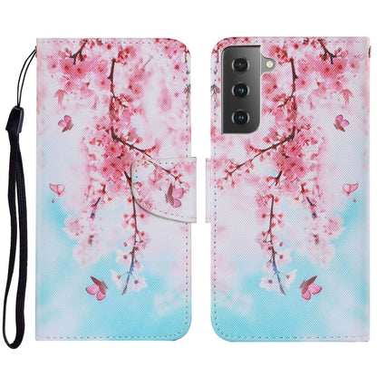 Coloured Drawing Pattern Horizontal Flip PU Leather Case with Holder & Card Slots & Wallet & Lanyard, For Samsung Galaxy S21 FE