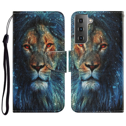 Coloured Drawing Pattern Horizontal Flip PU Leather Case with Holder & Card Slots & Wallet & Lanyard, For Samsung Galaxy S21 FE