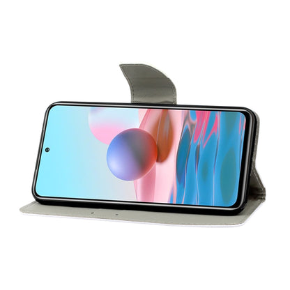Coloured Drawing Pattern Horizontal Flip PU Leather Case with Holder & Card Slots & Wallet & Lanyard, For Xiaomi Redmi Note 10 4G