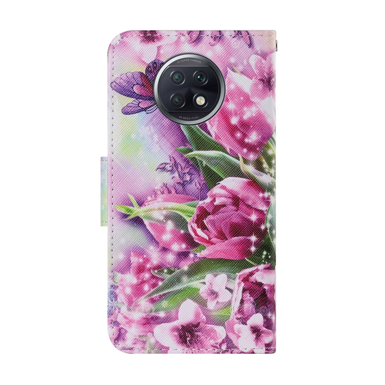 Coloured Drawing Pattern Horizontal Flip PU Leather Case with Holder & Card Slots & Wallet & Lanyard, For Xiaomi Redmi Note 9T