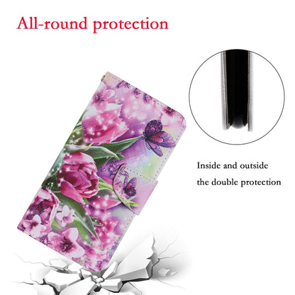 Coloured Drawing Pattern Horizontal Flip PU Leather Case with Holder & Card Slots & Wallet & Lanyard, For Xiaomi Redmi Note 9T