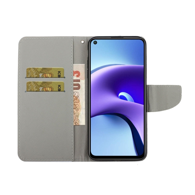 Coloured Drawing Pattern Horizontal Flip PU Leather Case with Holder & Card Slots & Wallet & Lanyard, For Xiaomi Redmi Note 9T
