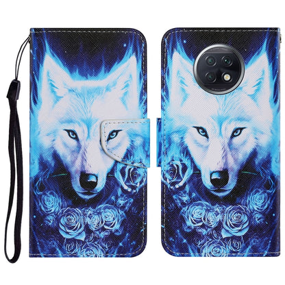 Coloured Drawing Pattern Horizontal Flip PU Leather Case with Holder & Card Slots & Wallet & Lanyard, For Xiaomi Redmi Note 9T