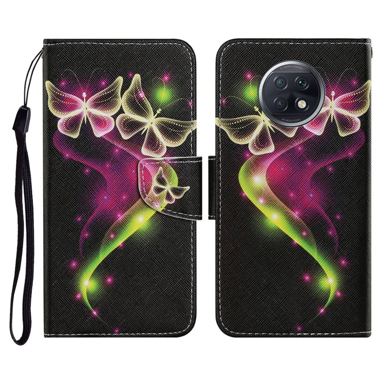 Coloured Drawing Pattern Horizontal Flip PU Leather Case with Holder & Card Slots & Wallet & Lanyard, For Xiaomi Redmi Note 9T