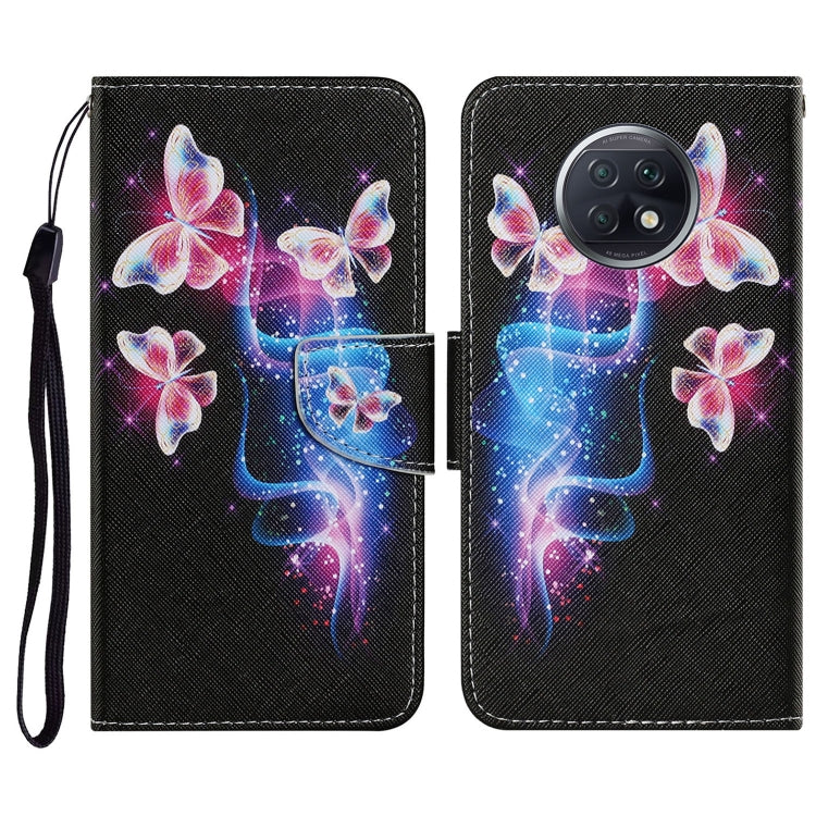 Coloured Drawing Pattern Horizontal Flip PU Leather Case with Holder & Card Slots & Wallet & Lanyard, For Xiaomi Redmi Note 9T