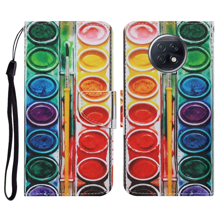 Coloured Drawing Pattern Horizontal Flip PU Leather Case with Holder & Card Slots & Wallet & Lanyard, For Xiaomi Redmi Note 9T