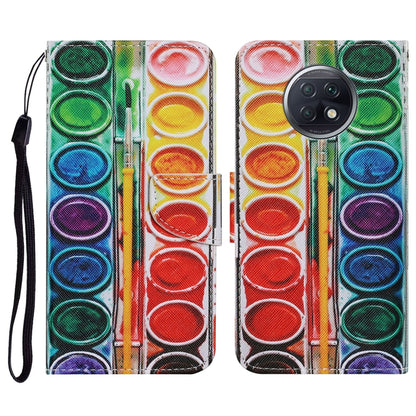 Coloured Drawing Pattern Horizontal Flip PU Leather Case with Holder & Card Slots & Wallet & Lanyard, For Xiaomi Redmi Note 9T