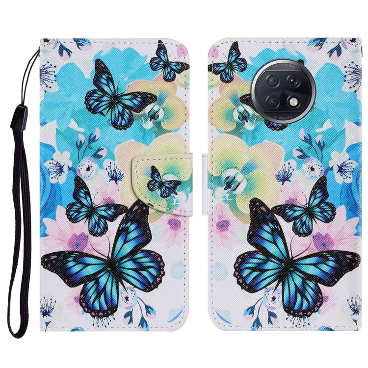 Coloured Drawing Pattern Horizontal Flip PU Leather Case with Holder & Card Slots & Wallet & Lanyard, For Xiaomi Redmi Note 9T