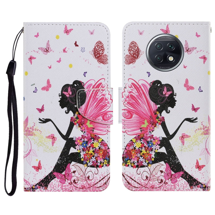 Coloured Drawing Pattern Horizontal Flip PU Leather Case with Holder & Card Slots & Wallet & Lanyard, For Xiaomi Redmi Note 9T