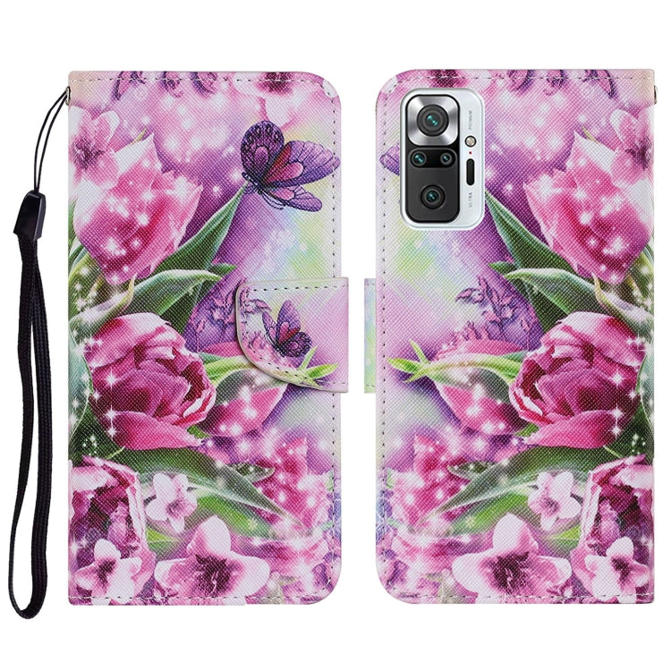 Coloured Drawing Pattern Horizontal Flip PU Leather Case with Holder & Card Slots & Wallet & Lanyard, For Xiaomi Redmi Note 10 Pro