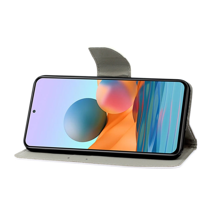 Coloured Drawing Pattern Horizontal Flip PU Leather Case with Holder & Card Slots & Wallet & Lanyard, For Xiaomi Redmi Note 10 Pro