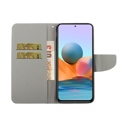 Coloured Drawing Pattern Horizontal Flip PU Leather Case with Holder & Card Slots & Wallet & Lanyard, For Xiaomi Redmi Note 10 Pro